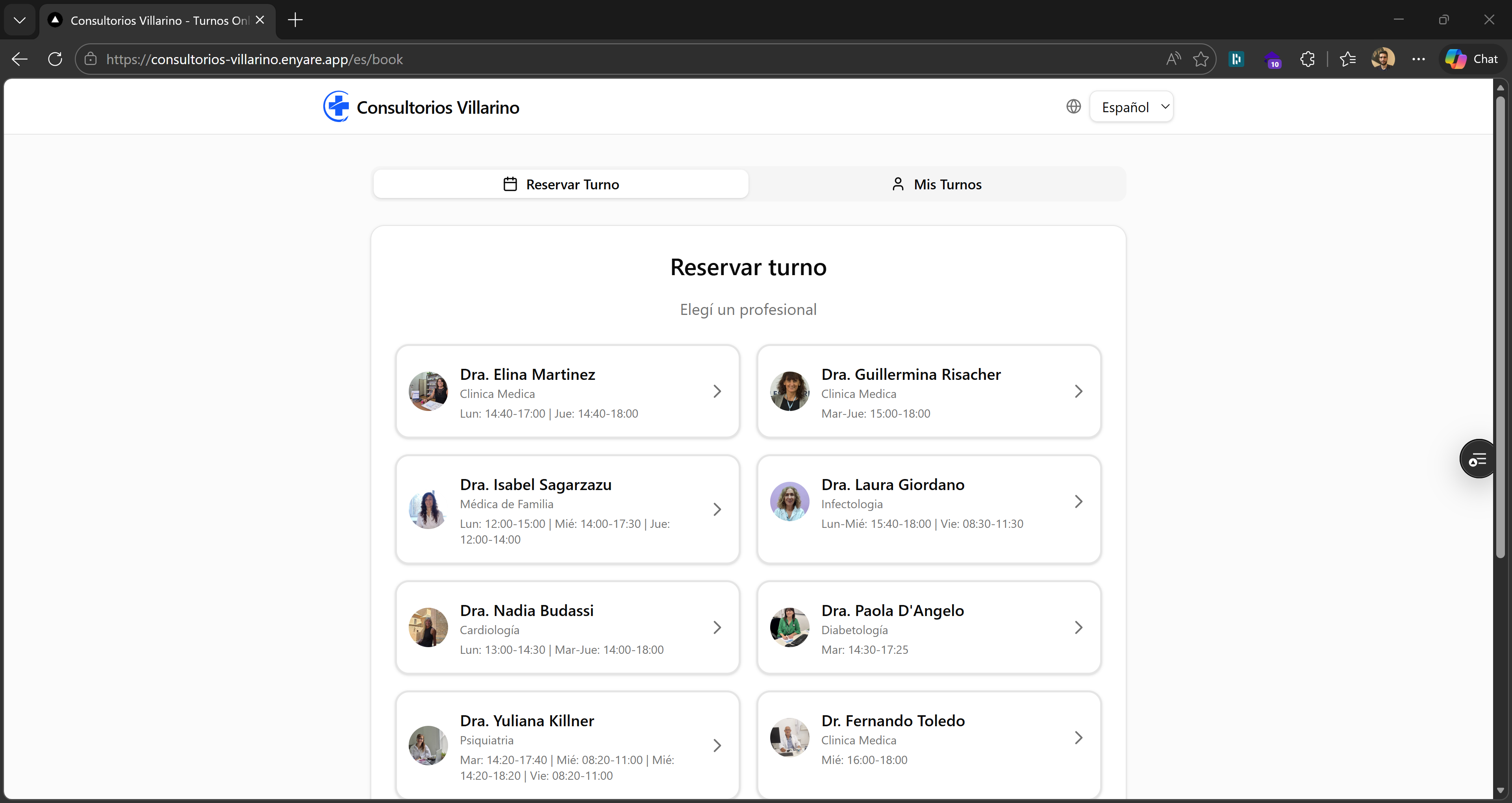 Enyare — SaaS de gestión de turnos para salud